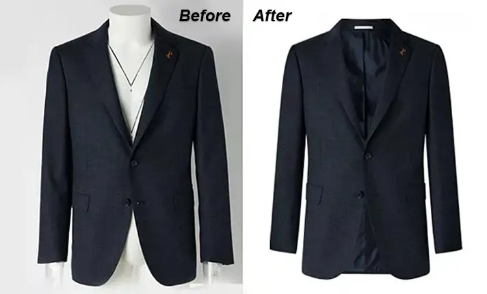 Professional men's clothing photo editing for e-commerce