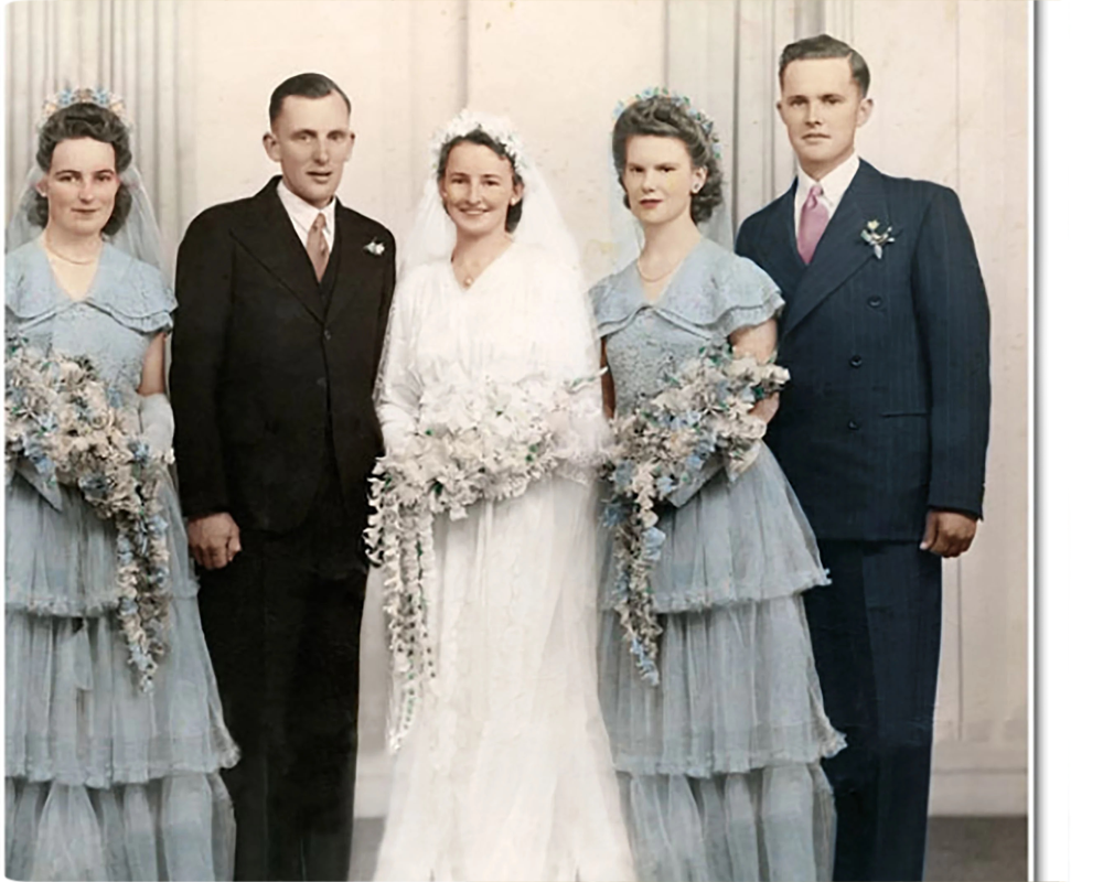 Professional photo restoration and retouching for vintage and family photos