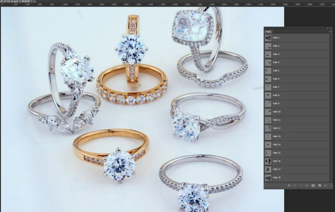 Multiple clipping path service for complex product image editing