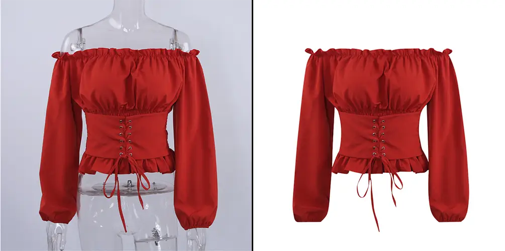 Professional women apparel photo editing for e-commerce