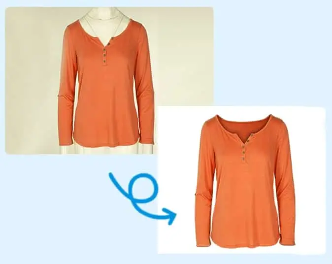 Professional women apparel photo editing for e-commerce