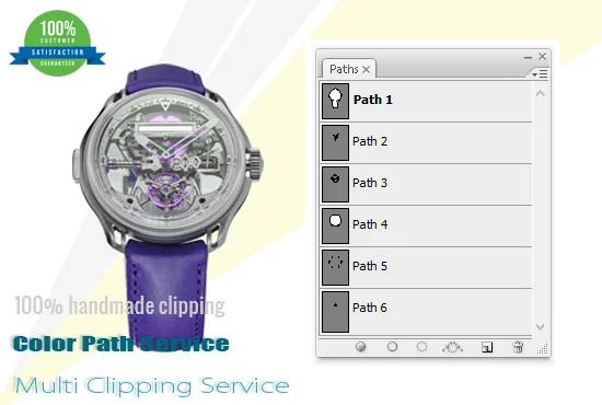 Multiple clipping path service for complex product image editing